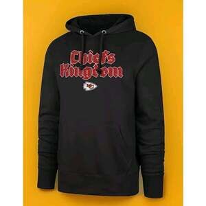 Kansas City Chiefs Hoodie - '47 Large Black Pullover Sweatshirt XL NWT A111 New